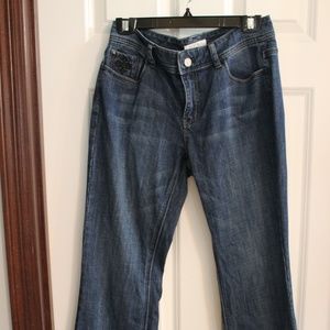 White House Black Market- Blanc Embellished Jeans